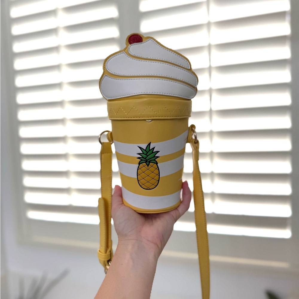 Yellow Pineapple Cup Crossbody Bag